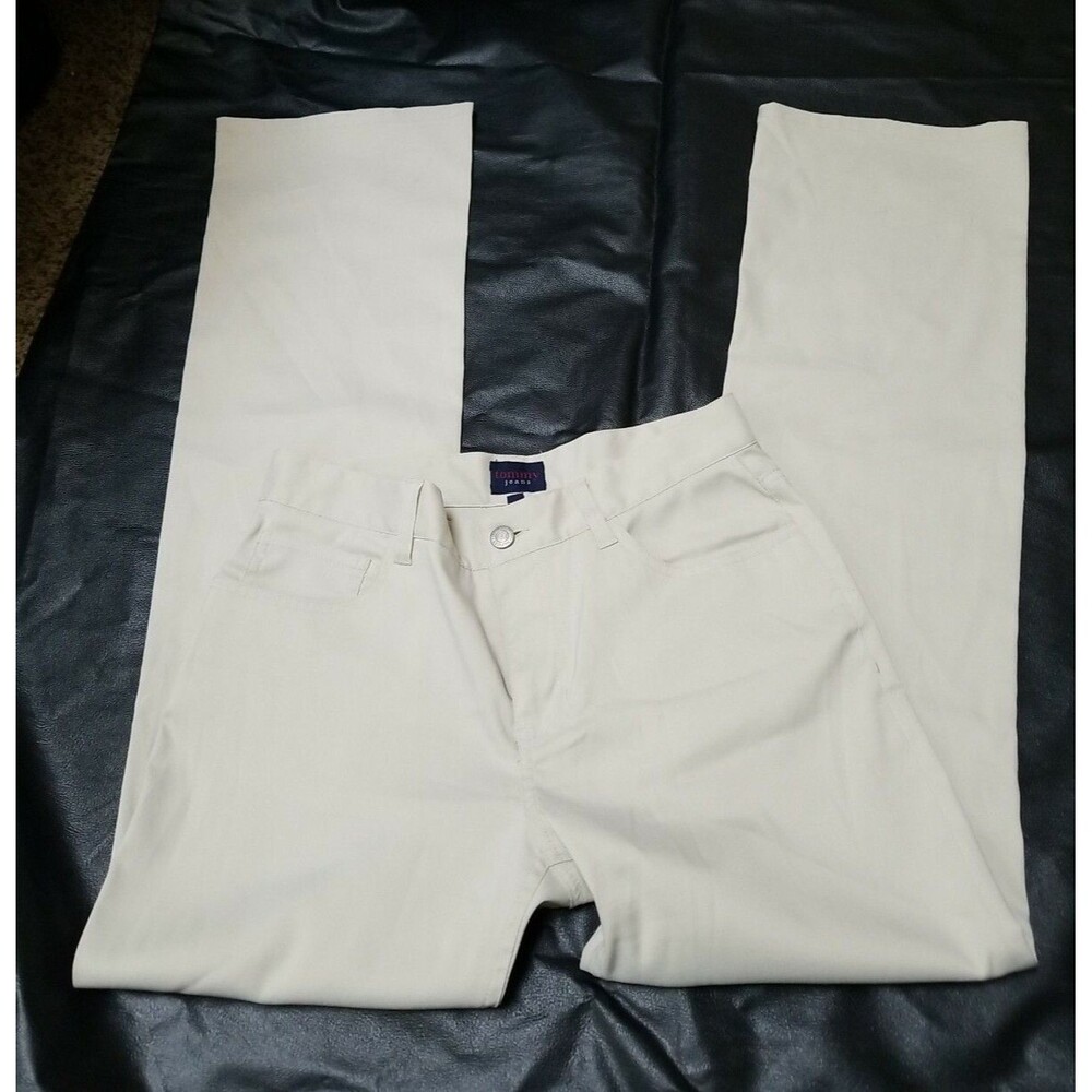 Misses Tommy jeans beige polyester size 7 pants
